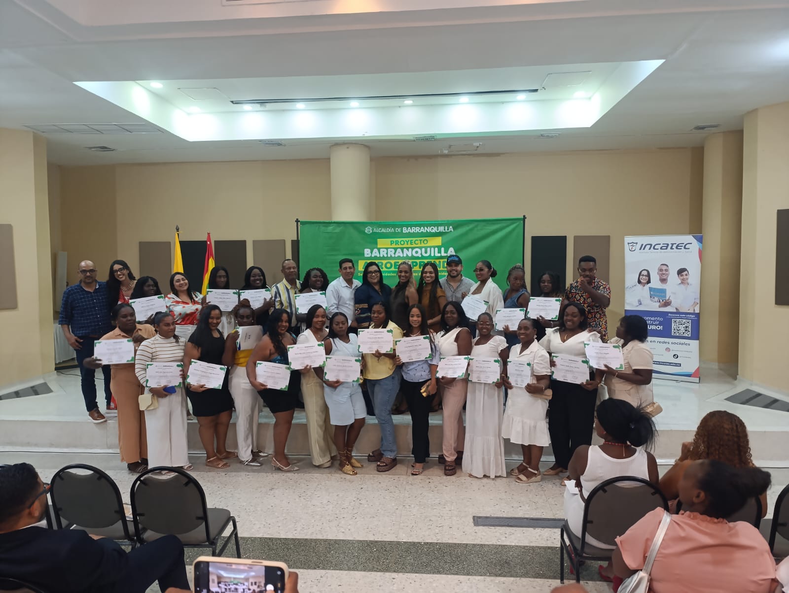 Ceremonia de Certificación del Proyecto Barranquilla Afroemprende
