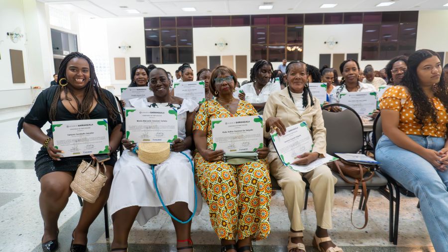 Ceremonia de Certificación del Proyecto Barranquilla Afroemprende