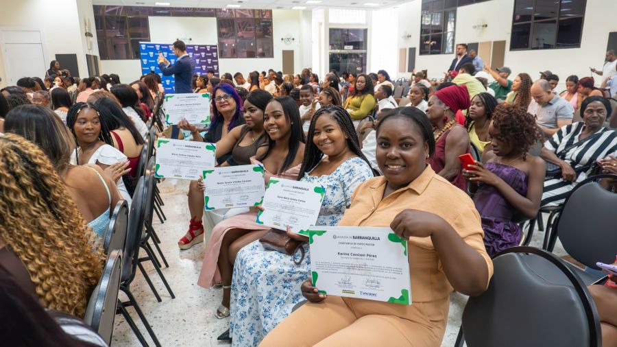 Ceremonia de Certificación del Proyecto Barranquilla Afroemprende